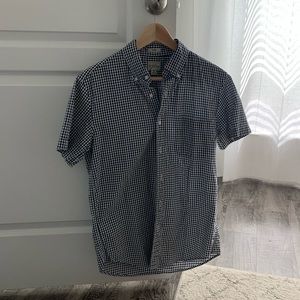 J.Crew gingham short sleeve button down